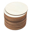 Unfinished Wood Circle - 24-Pack Round Natural Rustic Wooden Cutout for Home Decoration, DIY Craft Supplies, 4-inch Diameter, 0.1 inch Thick
