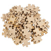 Freeform Blank Puzzle - 100-Piece Unfinished Wood Puzzle, Wooden Jigsaw Puzzles for DIY, Kids Color-in Crafts Projects, 1.875 x 1.56 x 0.125 Inches