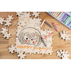 Freeform Blank Puzzle - 100-Piece Unfinished Wood Puzzle, Wooden Jigsaw Puzzles for DIY, Kids Color-in Crafts Projects, 1.875 x 1.56 x 0.125 Inches