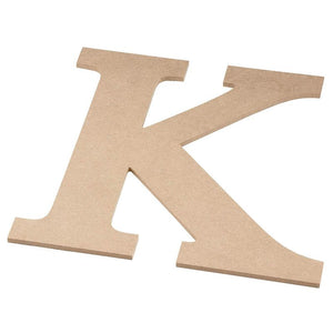 Juvale Unfinished Wooden Letters, Greek Letter K for Kappa (11.6 in.)