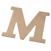 Juvale Wooden Letter M for Crafts and Wall Decor (12 in)