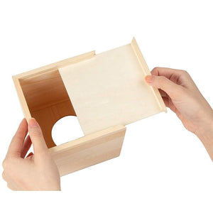 Wood Tissue Box Cover (5 x 5 x 5.8 in)