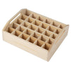 Wooden Essential Oil Box Organizer, Holds 30 Bottles (8.5 x 3 In)