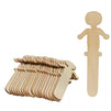 People Craft Sticks - 100-Pack Wooden People Shaped Craft Sticks, Family Set Wood Craft Sticks People for DIY Arts and Crafts Projects, Crafting Supplies