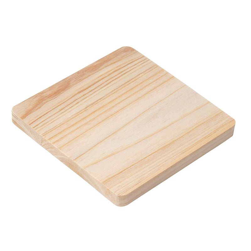 Bright Creations Set Of 4 Unfinished Wood Drink Coasters With