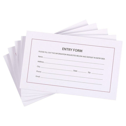 Giveaway Entry Form Template