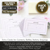 500 Sheets Entry Form Cards for Contests, Raffles, Ballots, Drawings, 6.2 x 3.7 Inches