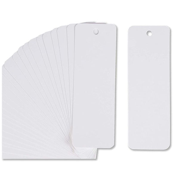 Blank Bookmarks with Hole for Ribbon or Tassel (6 x 2 in, 300 Pack)
