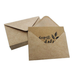 Kraft Paper Blank Sympathy Cards with Envelopes, 6 Designs (4 x 6 In, 72 Pack)