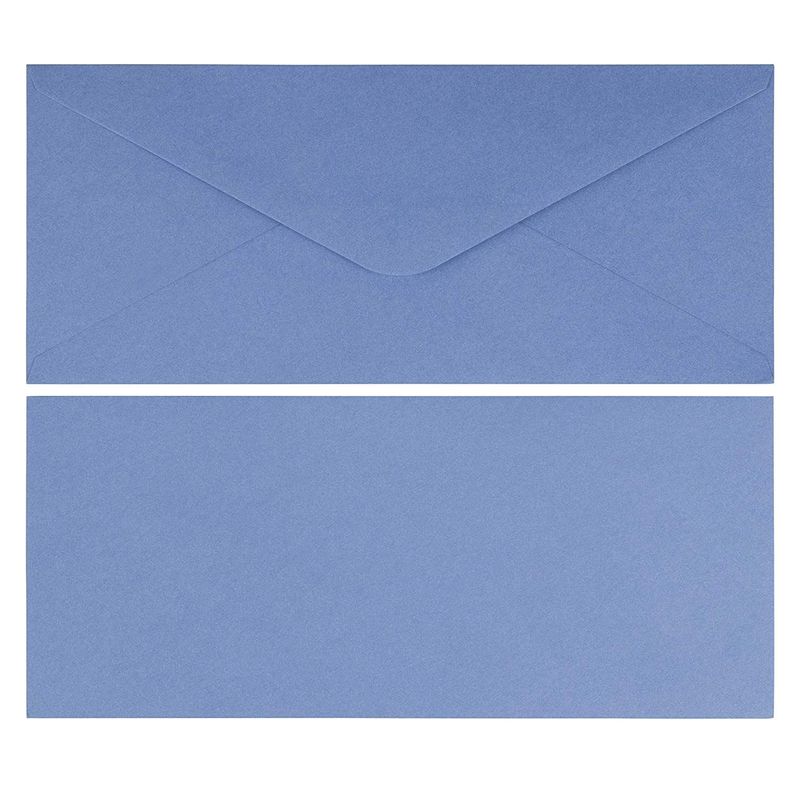 96 Pack #10 Business Envelopes in Bulk for Letter Mailing, 4 1/8 x 9 1/2 Inches, Light Blue