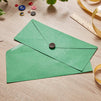 Business Envelopes - 96-Pack #10 Envelopes, V-Flap Envelopes for Holiday, Office, Checks, Invoices, Letters, Mailings, Windowless Design, Gummed Seal, Christmas Green, 4-1/8 x 9-1/2 Inches