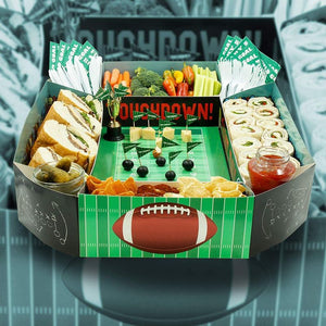 Sport Stadium Party Snack Tray for Football Party, Game Day (25 x 4.5 x 20.5 In)