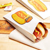 Paper Hot Dog Bags for Carnival and Party Supplies (4 x 8 x 1.5 Inches)
