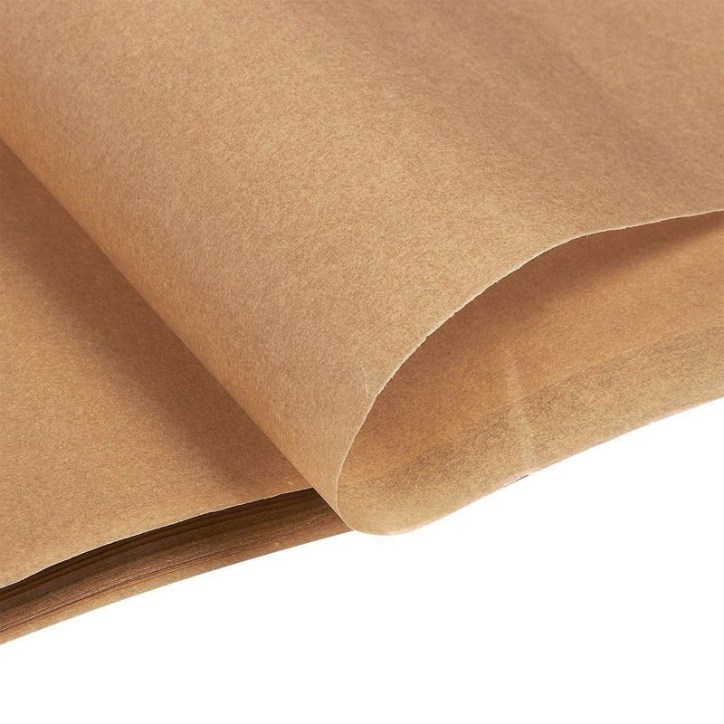 Juvale 200 Sheets (12 x 16 in) Precut Parchment Paper for Baking, Unbleached Brown