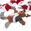 Juvale Pack of 6 Felt Ornament Set - Includes Snowman, Santa Claus, Reindeer - Cute Christmas Ornaments - Ready to Hang on Christmas Tree