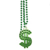 Shamrocks and Dollar Sign Necklaces for St. Patrick's and Mardi Gras (12 Pack)