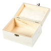 5 Piece Set Wooden Boxes with Hinged Lid, Wood Nesting Box