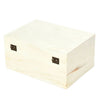 5 Piece Set Wooden Boxes with Hinged Lid, Wood Nesting Box