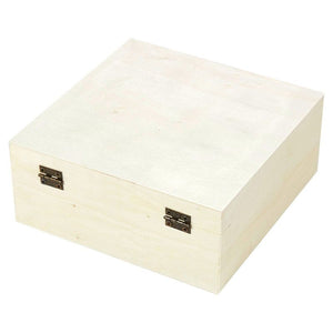 Wooden Boxes with Hinged Lid, Wood Nesting Box Set (5 Piece)