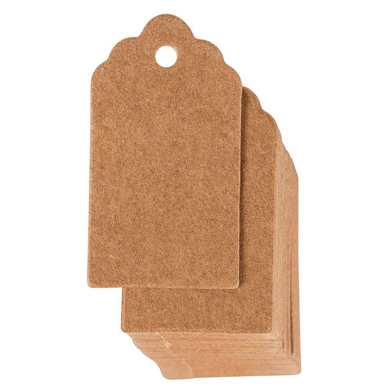 100pcs Kraft Paper Gift Tags with String, 7x4cm Blank Gift Bags Tags, Price  Tags,Hang Tags for Presents Birthday Baby Favor Shower Wedding(Black)