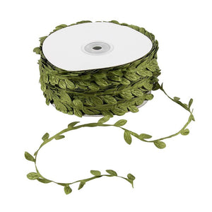 Juvale Jute Burlap Vine Twine with Artificial Leaves Garland for DIY Crafts and Decor, 327 feet Long