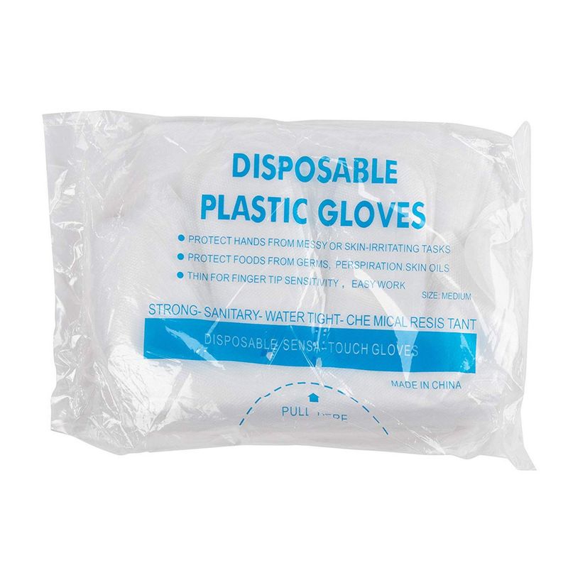Juvale 100 Pack Plastic Disposable Gloves for Cooking, Handling Food,  Serving, Prep, Baking (One Size Fits Most, Clear) in 2023