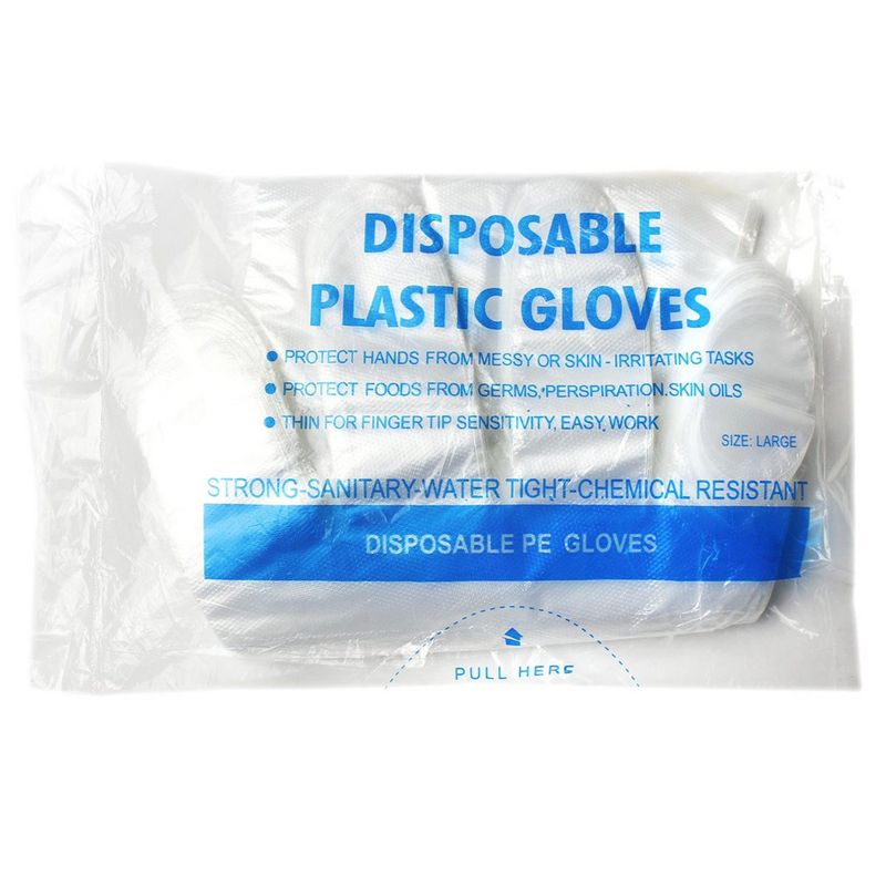 Juvale 100 Pack Plastic Disposable Gloves for Cooking, Handling Food,  Serving, Prep, Baking (One Size Fits Most, Clear) in 2023