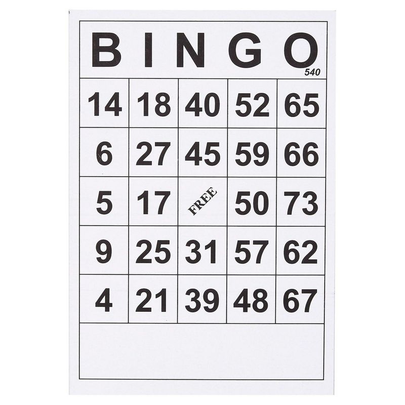 Classic Bingo Cards for Adults and Kids, 3 Sets (180 Pack)