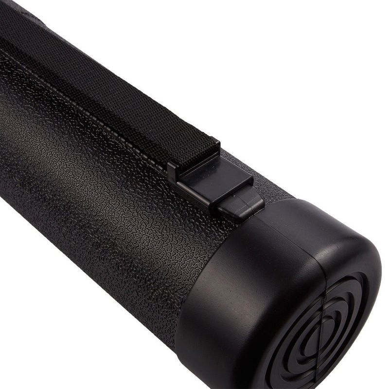 Black Expandable Storage Tube for Posters, Blueprints, and Artwork (30 to 49 In)
