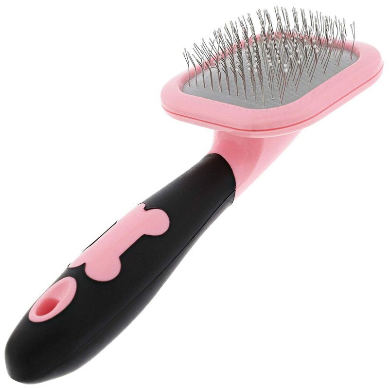 Juvale Dog and Cat Grooming Shedding Brush 2-Piece Set, Small