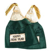 Happy New Year Novelty Champagne Bottle Party Hats (Green, Gold, 27 x 13.7 in, 2 Pack)