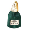 Happy New Year Novelty Champagne Bottle Party Hats (Green, Gold, 27 x 13.7 in, 2 Pack)