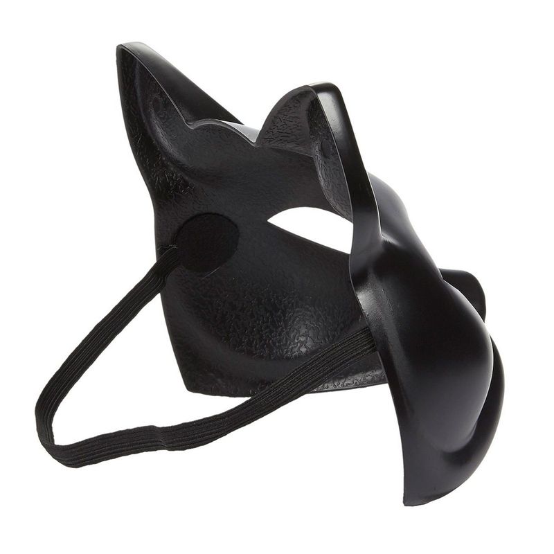 Cat Halloween Mask, Costume Accessories for Masquerade Parties (Black)