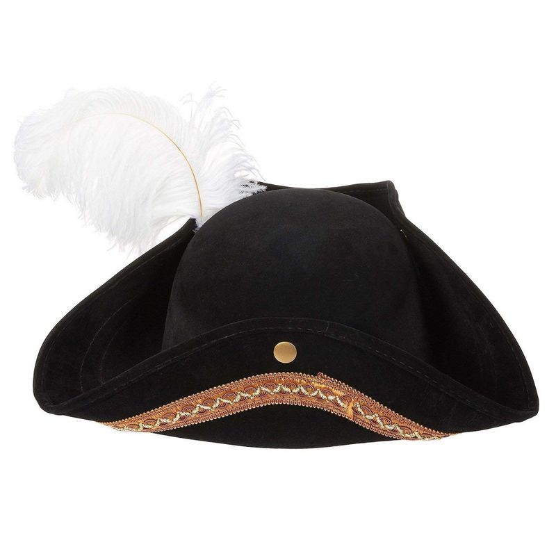 Black Cavalier Hat, Pirate Hat, 3 Musketeer Hat, 17th Century Hat
