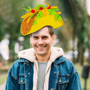 Fiesta Taco Hat, Cinco de Mayo Costume Accessory, Photo Booth Prop (Adult Size)