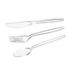 Plastic Silverware Set for Parties, Clear Disposable Cutlery (180 Pieces)