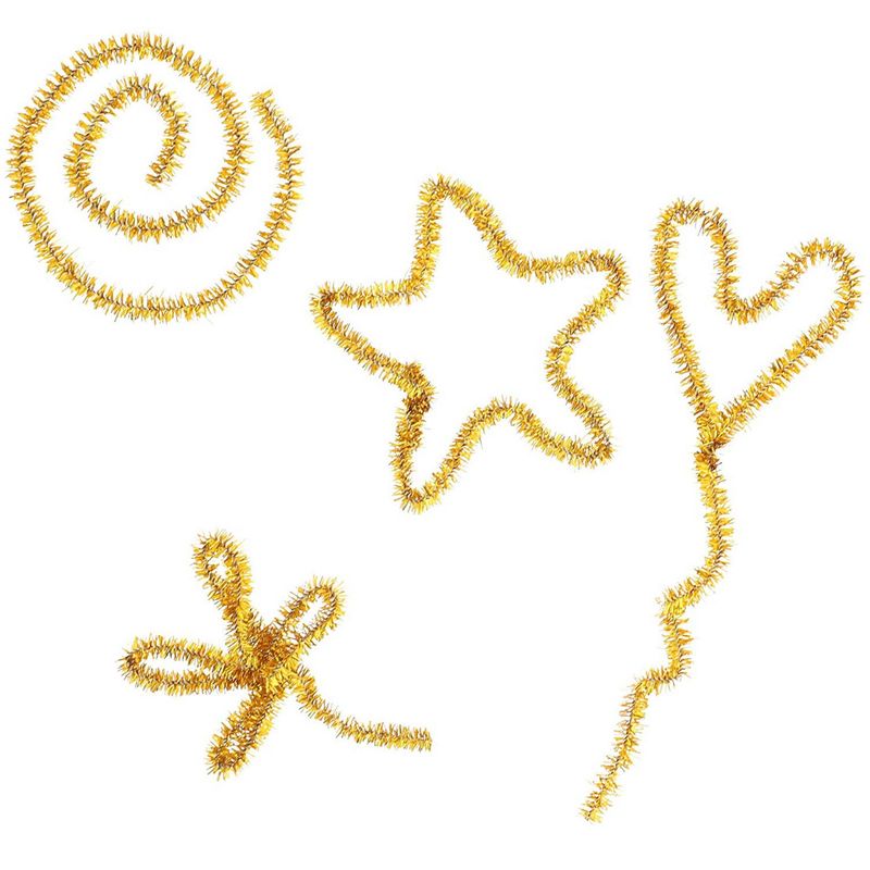 Chenille Stems Pipe Cleaners for Kids DIY Crafts (Gold, 500 Count)