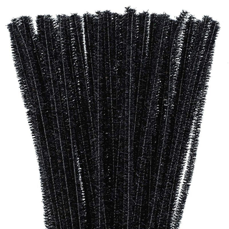 MULTICRAFT Glitter Pipe Cleaners Black ( 35/PCK) - Dyon Center N.V.
