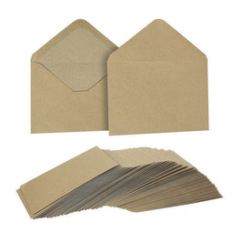 Juvale A6 Kraft Invitation Envelopes for 4x6 Cards (100 Count), 4.75 x 6.5 Inches