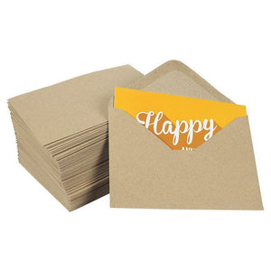 Juvale A6 Kraft Invitation Envelopes for 4x6 Cards (100 Count), 4.75 x 6.5 Inches
