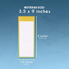 12 Pack Magnetic Notepads for Fridge, Lined To Do List, Watercolor Design, 3.5x9