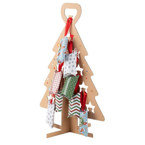 Juvale Christmas Advent Calendar Tree with Mini Gift Boxes (17.5 x 12.2 in)