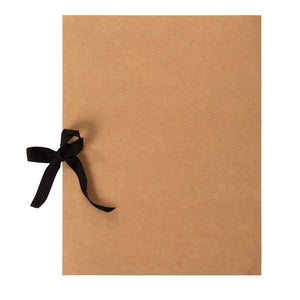 Brown Presentation Folders Bulk – 12-Pack Letter Size Kraft File Folders with String, Portfolio Folder, Office Supplies for Catalogs, Brochures, Resume, 12 x 9.25 Inches