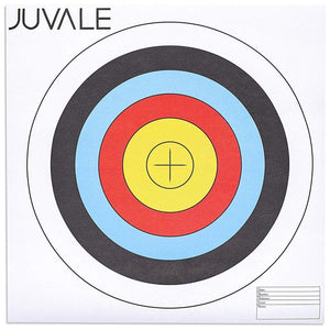 Juvale Paper Bullseye Shooting Targets for Archery, Gun Range, 5 Ring (17.5 in, 30 Pack)