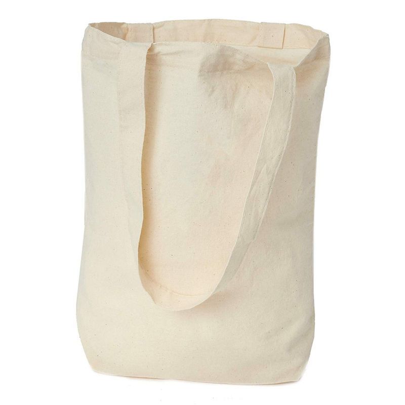  TBF Set of 25 (twenty five) Natural Cotton Canvas Tote Bags!  Blank Art Craft Supply Book Print Bulk Lot School! Blank goods : Home &  Kitchen