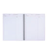 Calendar Journal- 2-Pack Meeting Book for Daily Notes Taking, Business Planner for Project Management, 80 Sheets Each, White, 11 x 8.5 Inches