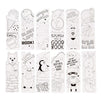 Juvale 24 Pack DIY Color Your Own Bookmarks Bulk, Cute Animal and Action Hero Theme for Kids and Students