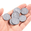 Juvale Play Money for Kids, Quarter Pretend Coins for Math, Change Making (0.98 in, 200 Count)