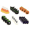 Halloween Pins - 24-Pack Enamel Pins, Lapel Pins for Halloween Costume Parties, Kids Party Favors, 6 Designs, 1.1 x 0.3 x 1.1 Inches