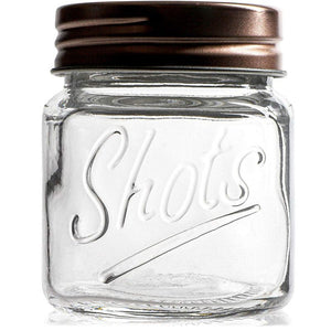 Mini Mason Jars Shot Glasses with Lids in Bulk Set (2 Ounce, 12-Pack)